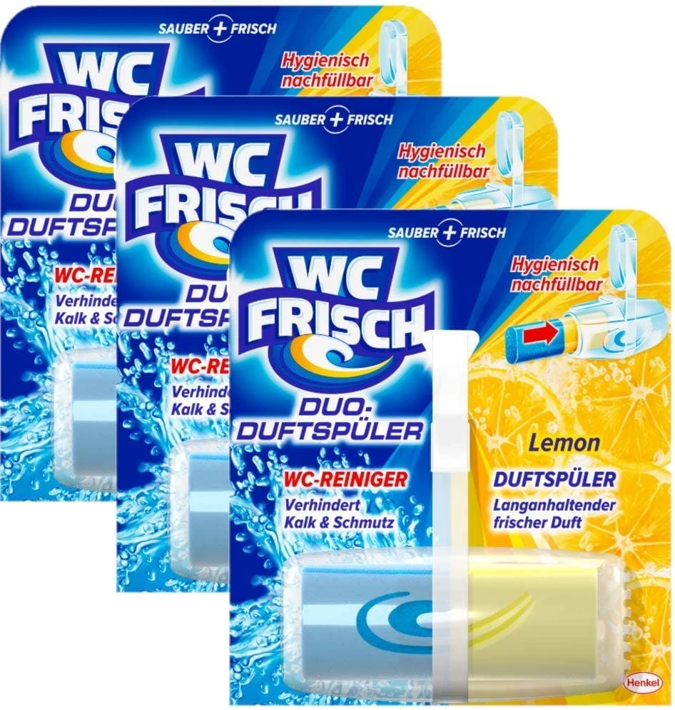 WC Frisch Duo-Duftspüler Lemon 5er Pack WC-Duftstein 1x5 Stück WC Reiniger – Bild 4