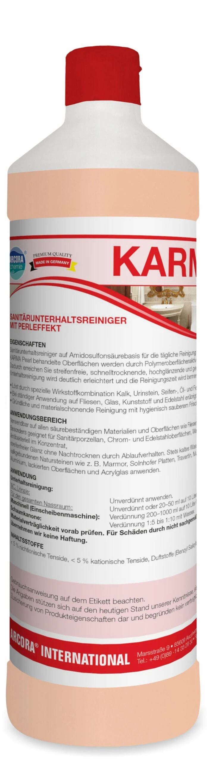 ARCORA Sanitärunterhaltsreiniger BILANZ FRESH, 1L – Bild 4