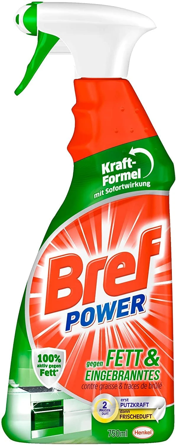 Bref Power Fett Eingebranntes Fettlöser Küchen Reiniger 8x750 Ml Sprühflasche – Bild 6