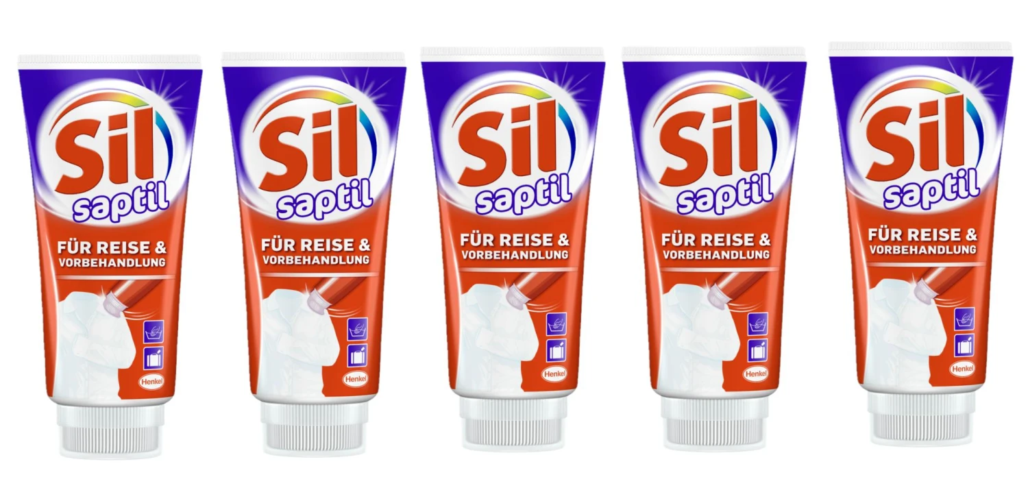 Sil Saptil Universal Fleckenentferner Reise & Vorbehandlung 2x200 Ml Reiniger – Bild 2