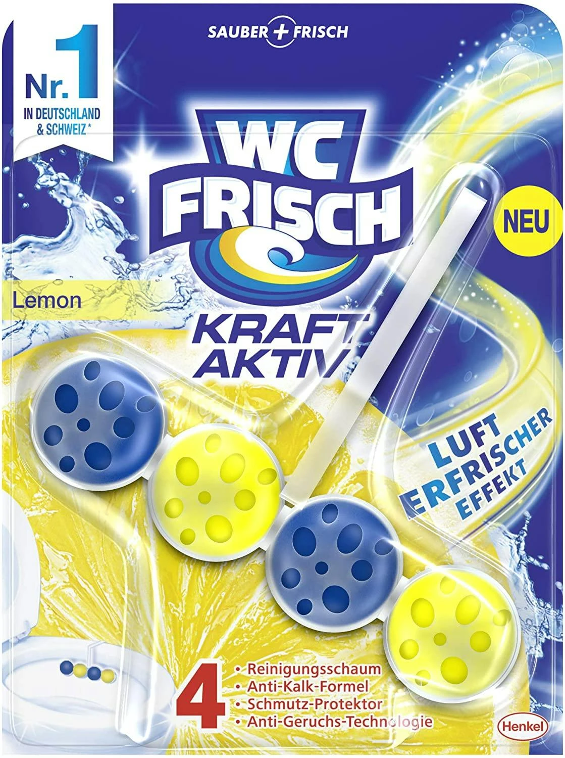 WC Frisch Kraft-Aktiv Pro Nature Minze WC-Reiniger 1 Stück Badreiniger – Bild 4