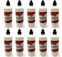 10x 1000ml Sanimo Handdesinfektionsmittel - Anwendungsfertig - Nach Rezept Der WHO Desinfektionsmittel Hände Nachfüllflasche