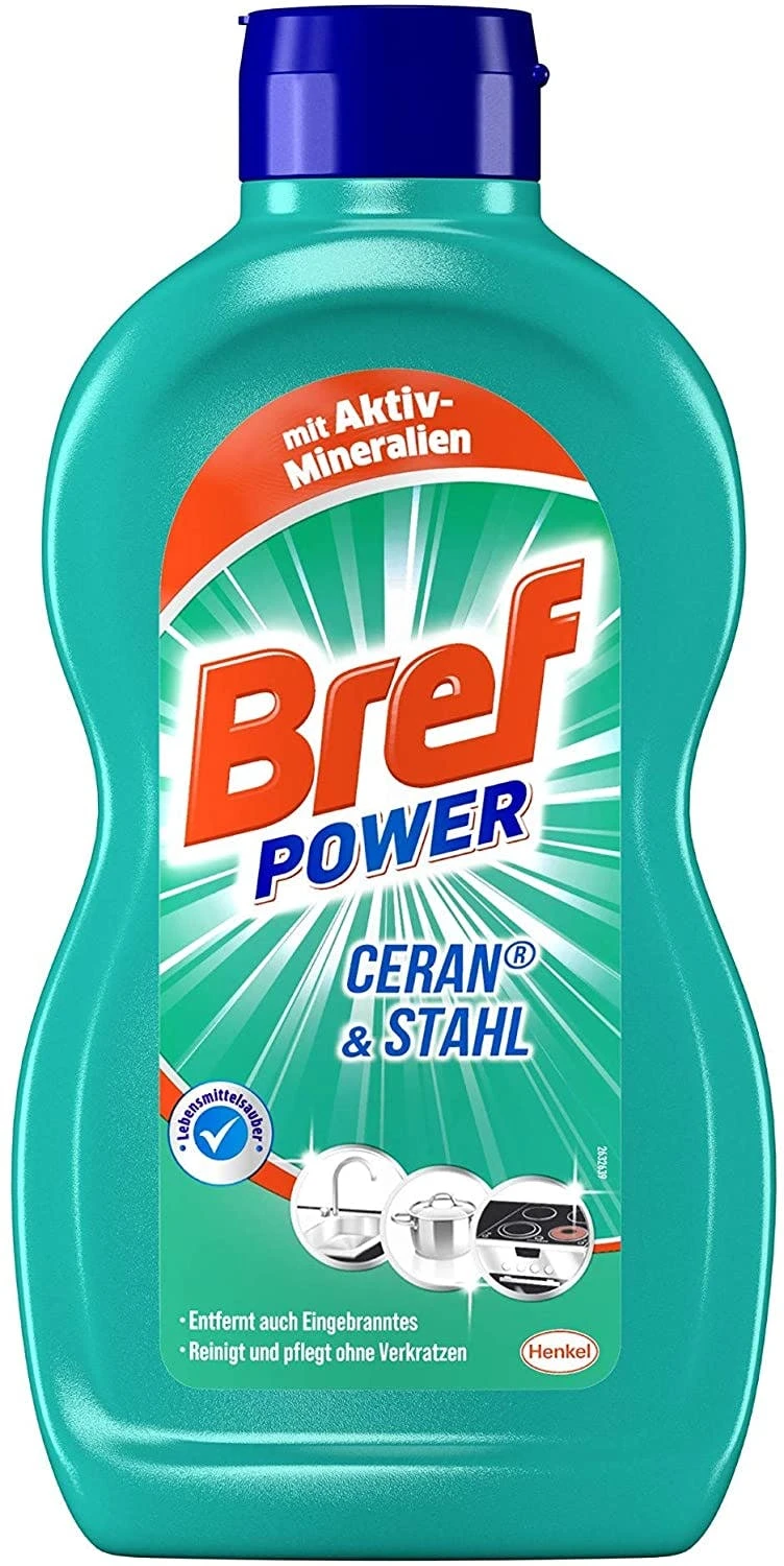 Bref Power Ceran & Stahl 6er Pack Edelstahl Reinigung 6x500 Ml Reinigungsmittel – Bild 2