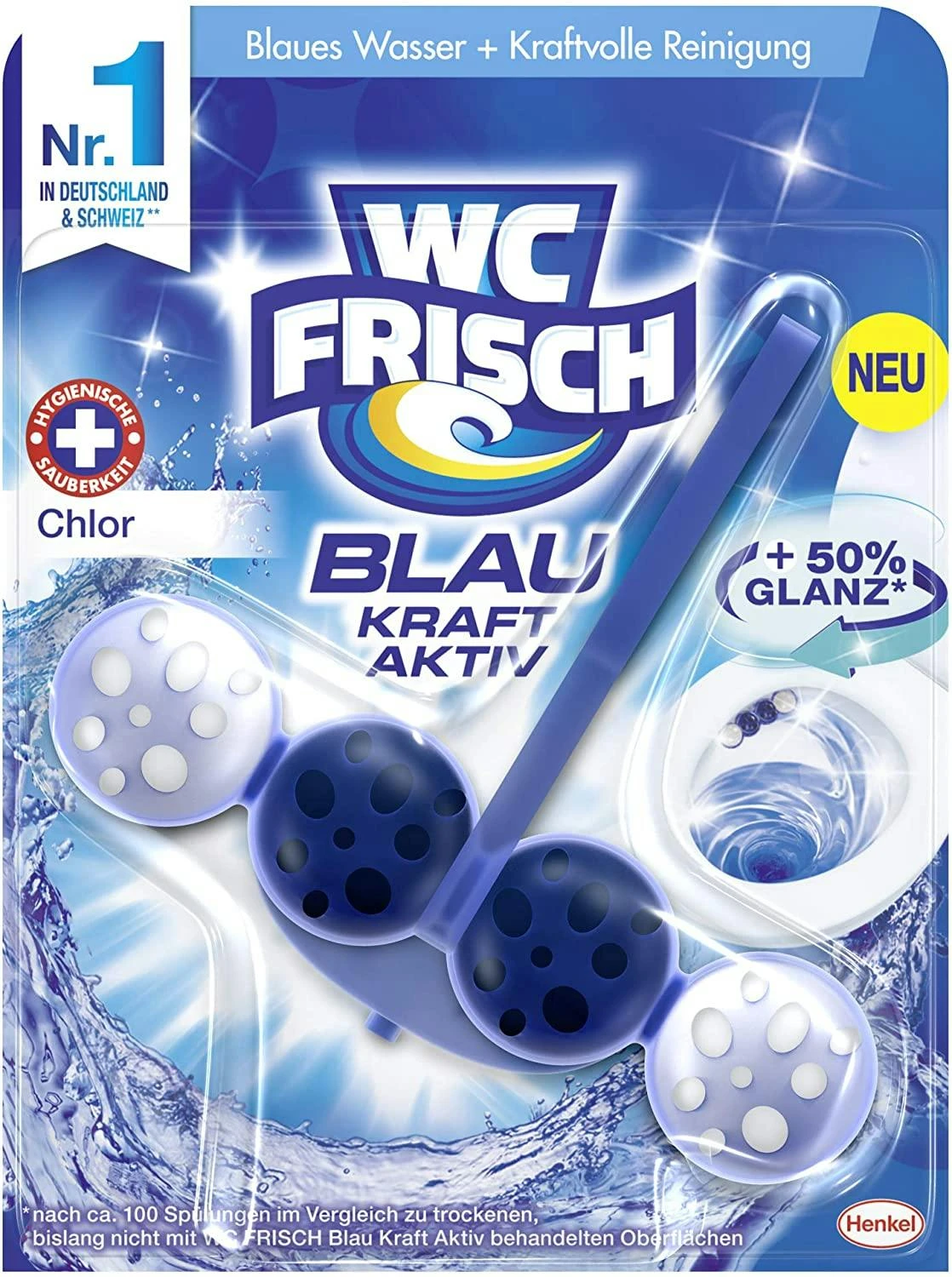 WC Frisch Kraft-Aktiv Blauspüler Ozean-Frische 5x1 Stück WC Reinigen Reiniger – Bild 5
