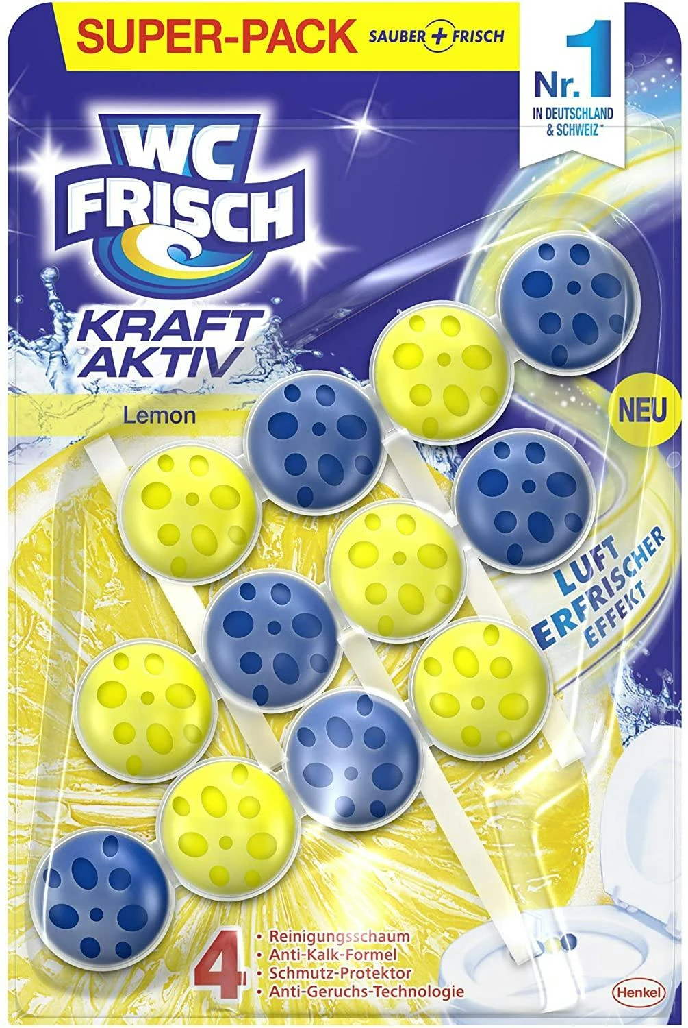 WC Frisch Kraft-Aktiv Pro Nature Minze WC-Reiniger 1 Stück Badreiniger – Bild 7