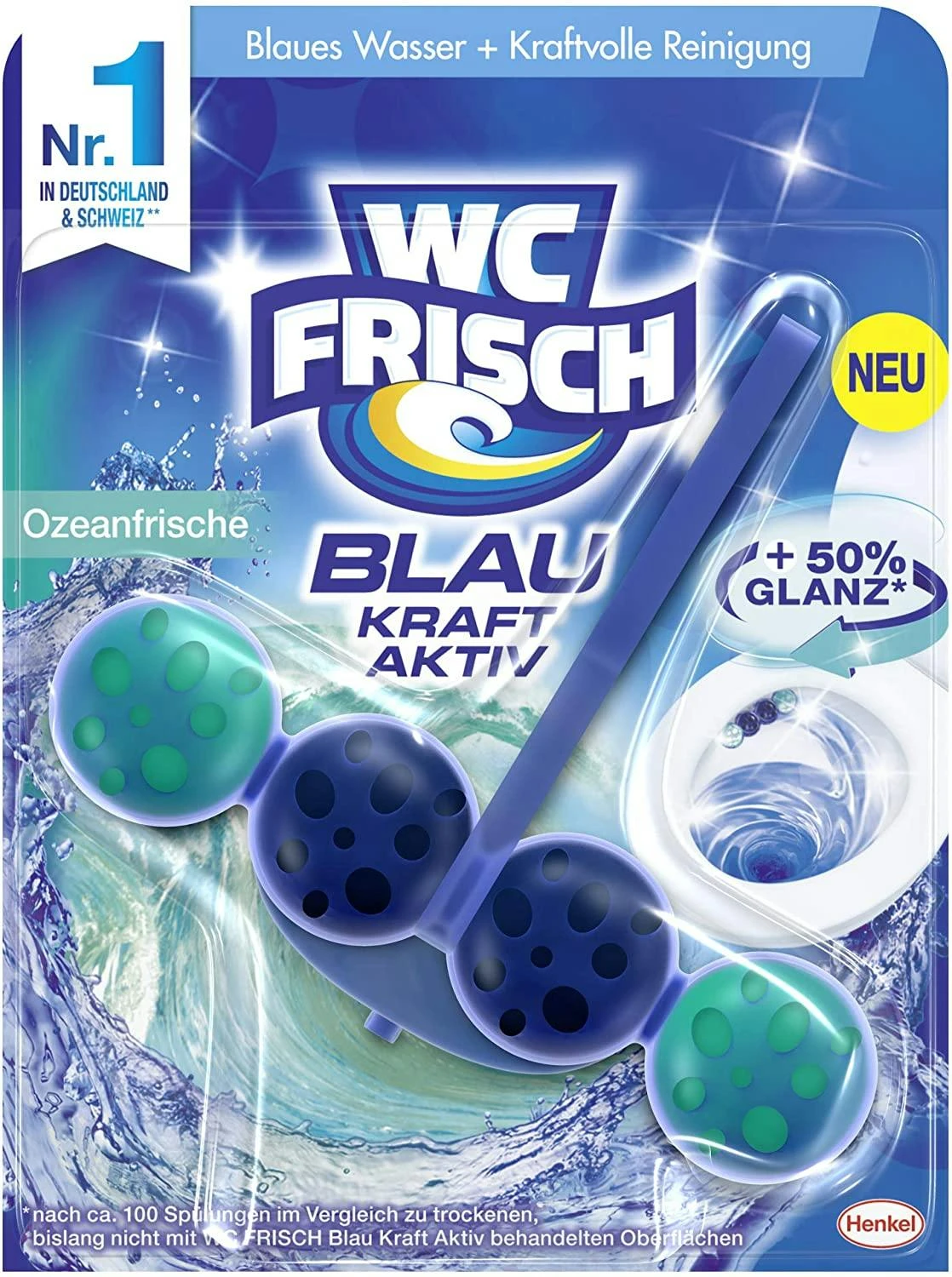 WC-Frisch Kraft Aktiv Duftspüler Blütenfrische 5x150g WC Reiniger Reinigung – Bild 7