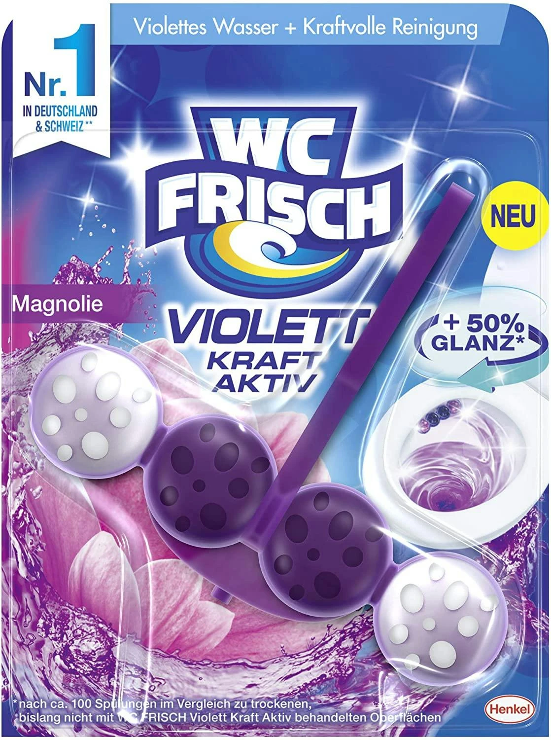 WC Frisch Kraft-Aktiv Pro Nature Minze WC-Reiniger 1 Stück Badreiniger – Bild 5