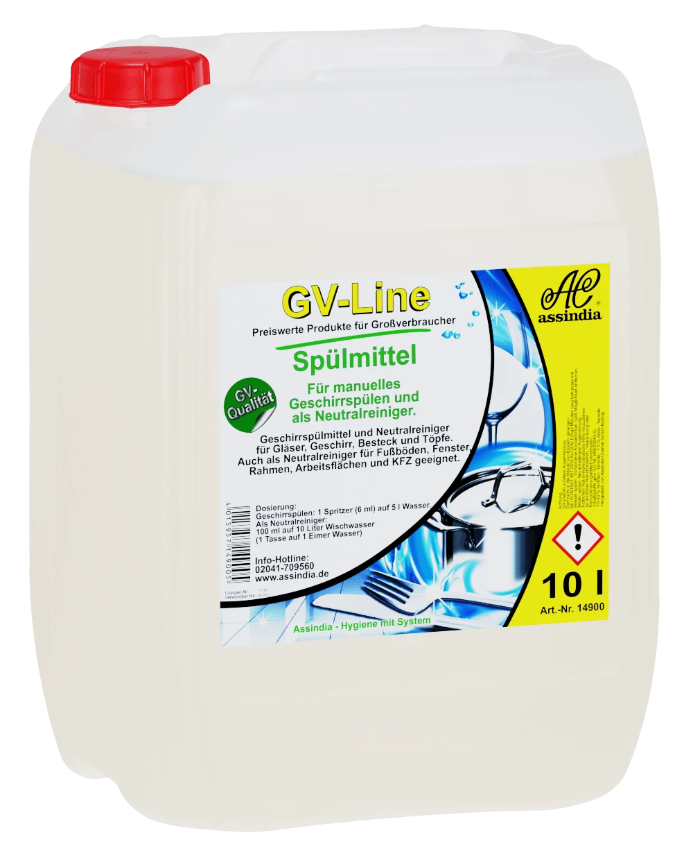 Geschirr-Spülmittel GV Line 1000ml – Bild 2