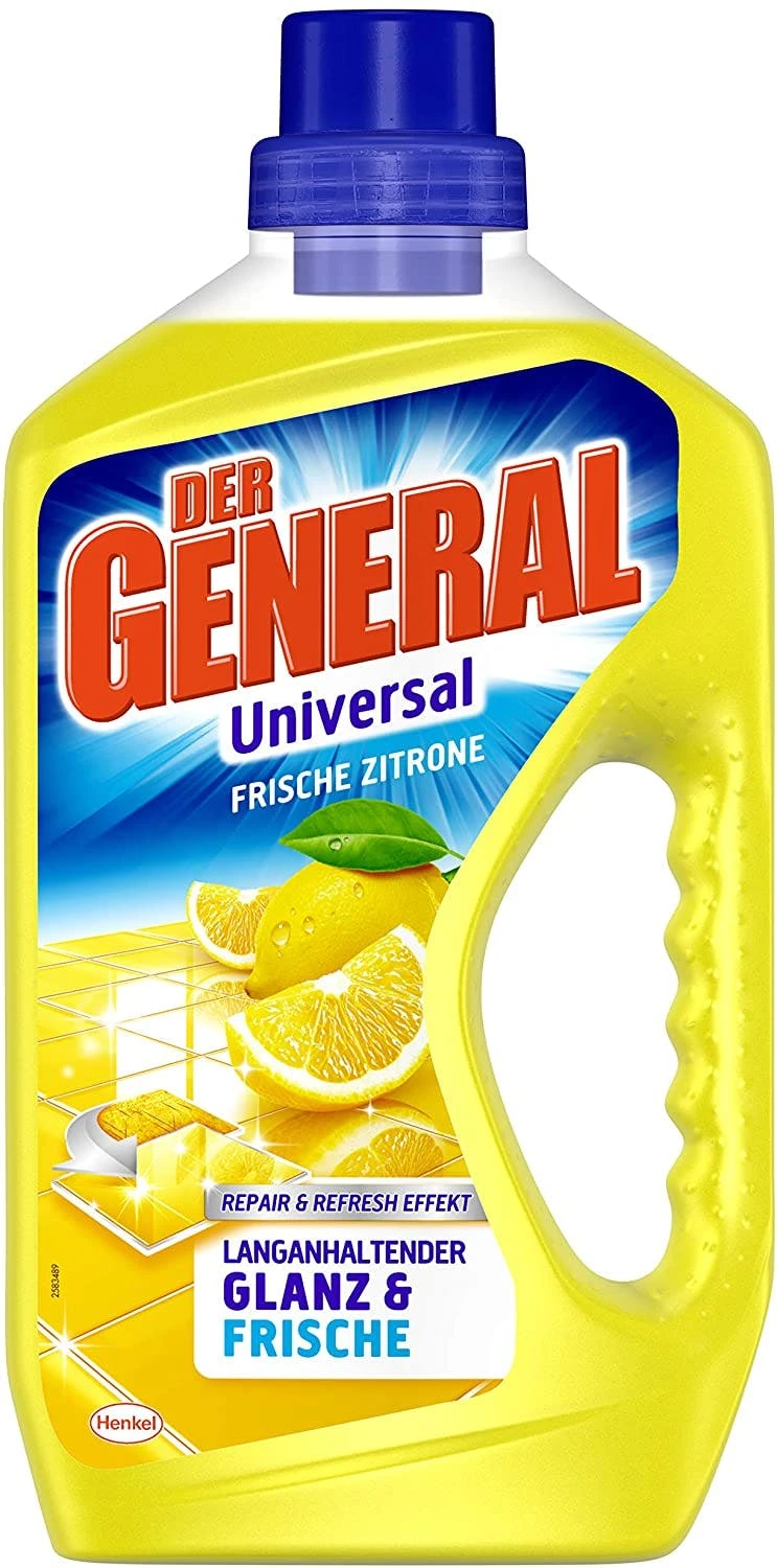 Der General Universal Frische Zitrone Allzweckreiniger 8x750 Ml Reiniger – Bild 6