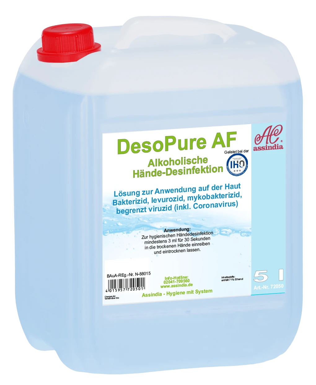 DesoPure Alkoholische Händedesinfektion 4x1000ml – Bild 3