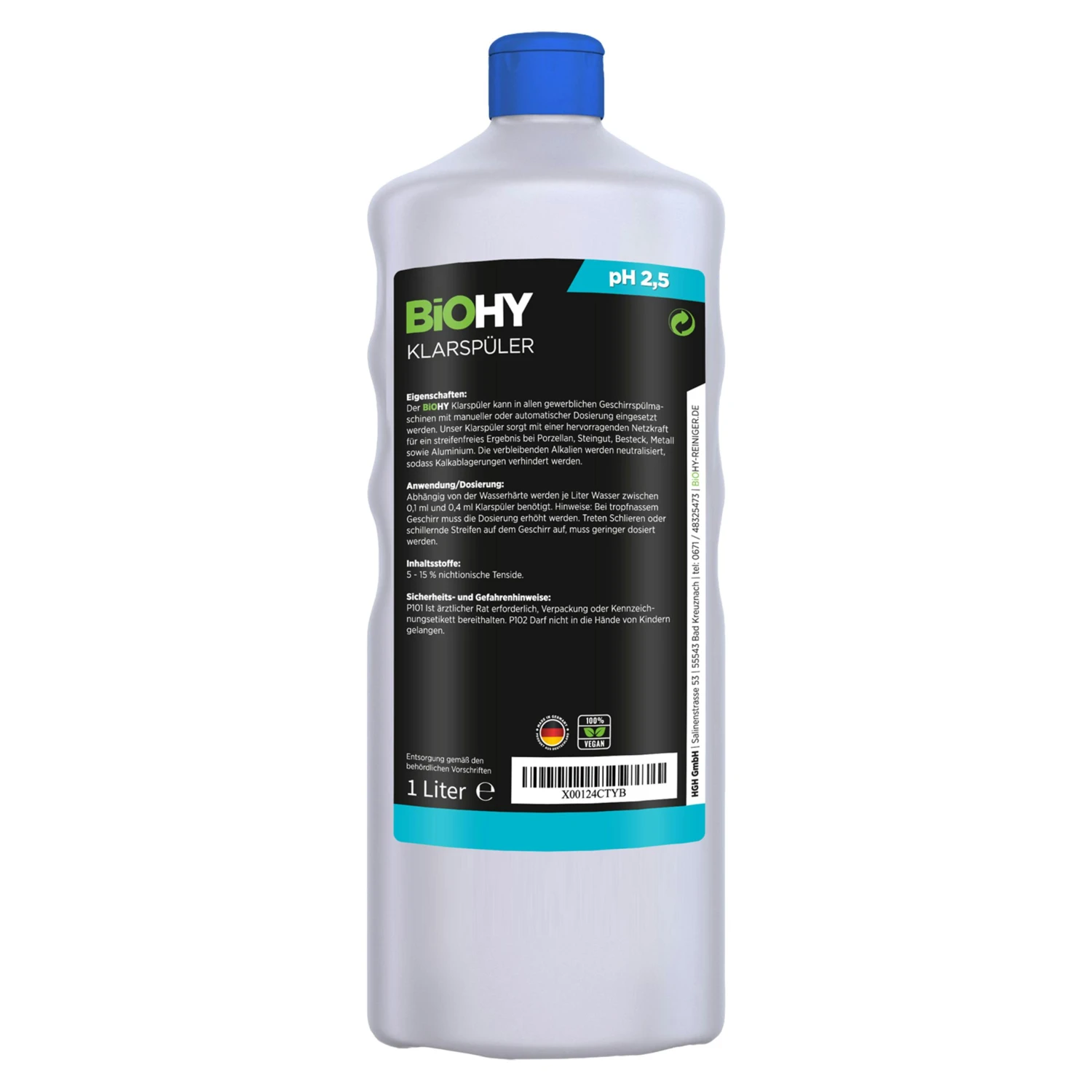 BiOHY Klarspüler (24x20l Kanister) | Ökologisches Hochkonzentrat | Geeignet Für Alle Spülmaschinen, Für Unschlagbaren Glanz Auf Gläsern & Geschirr – Bild 6