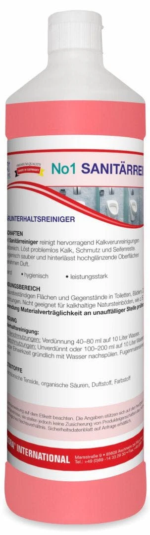 ARCORA Sanitärunterhaltsreiniger BILANZ FRESH, 1L – Bild 3