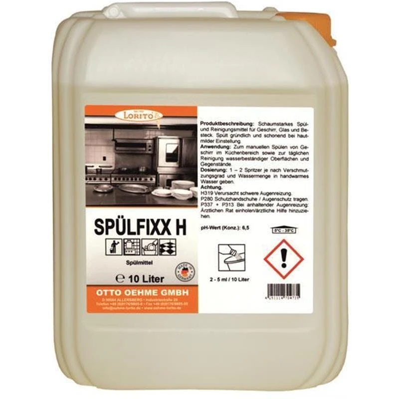 Lorito Spülfixx H 205 Geschirrspülmittel Ohne Parfüm 1 Liter – Bild 2