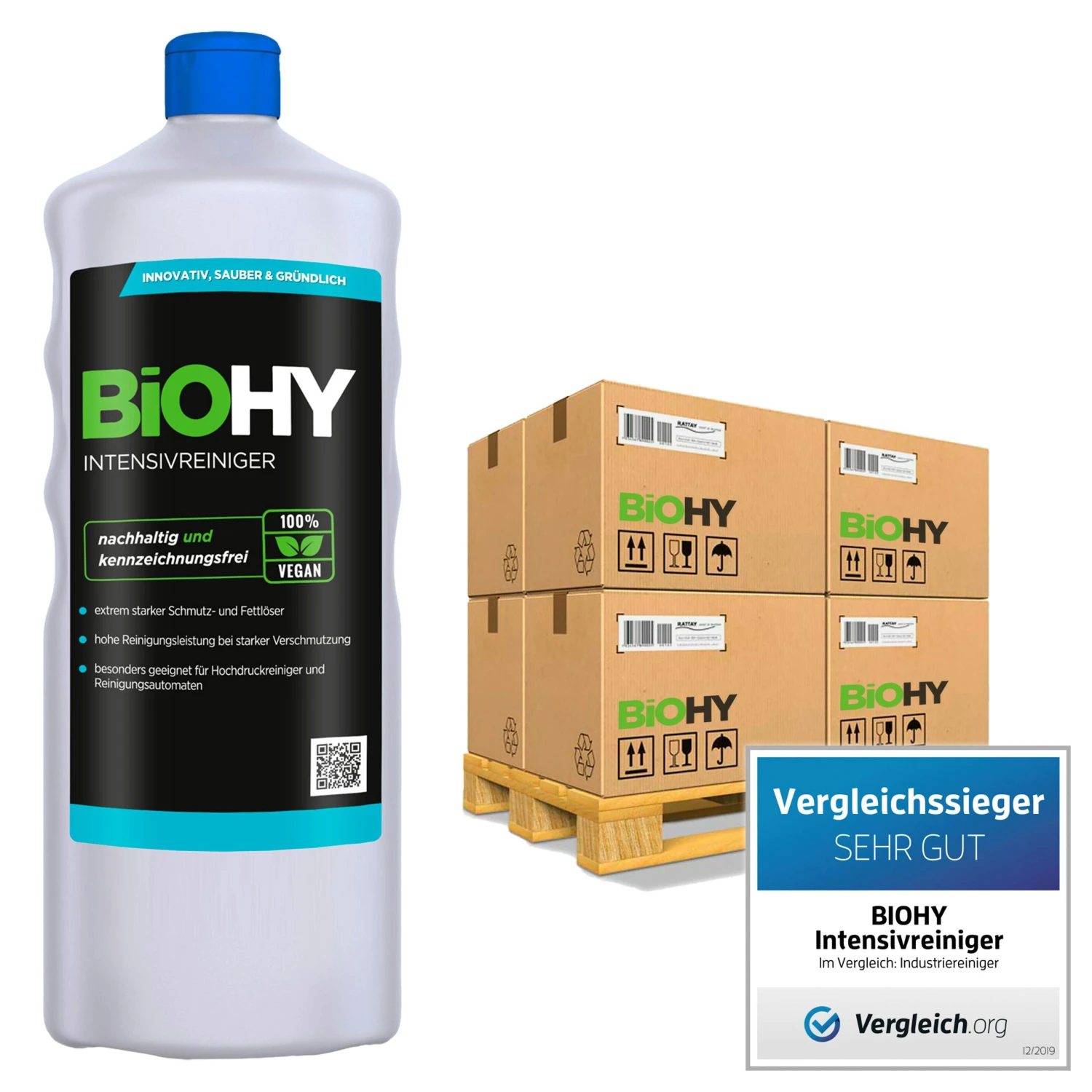 BiOHY Intensivreiniger Universal (10l Kanister) | Hochleistungs-INDUSTRIEREINIGER | Grundreiniger Ideal Für Hochdruckreiniger, Schaumarm – Bild 4