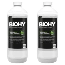 BiOHY Backofenreiniger Hochkonzentrat (2x1l Flasche) | Profi Grillreiniger, Fettlöser EXTRA STARK | Zur Einfachen Und Schnellen Ofenreinigung