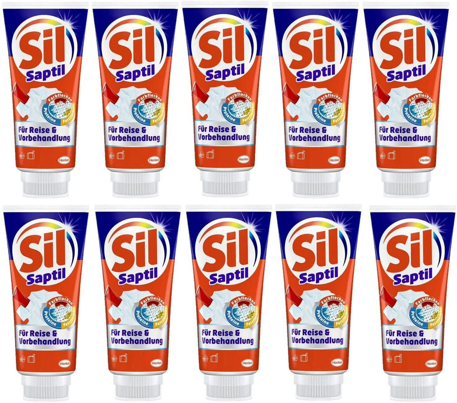 Sil Saptil Für Reise Vorbehandlung Universalfleckenentferner 10x200 Ml Reiniger