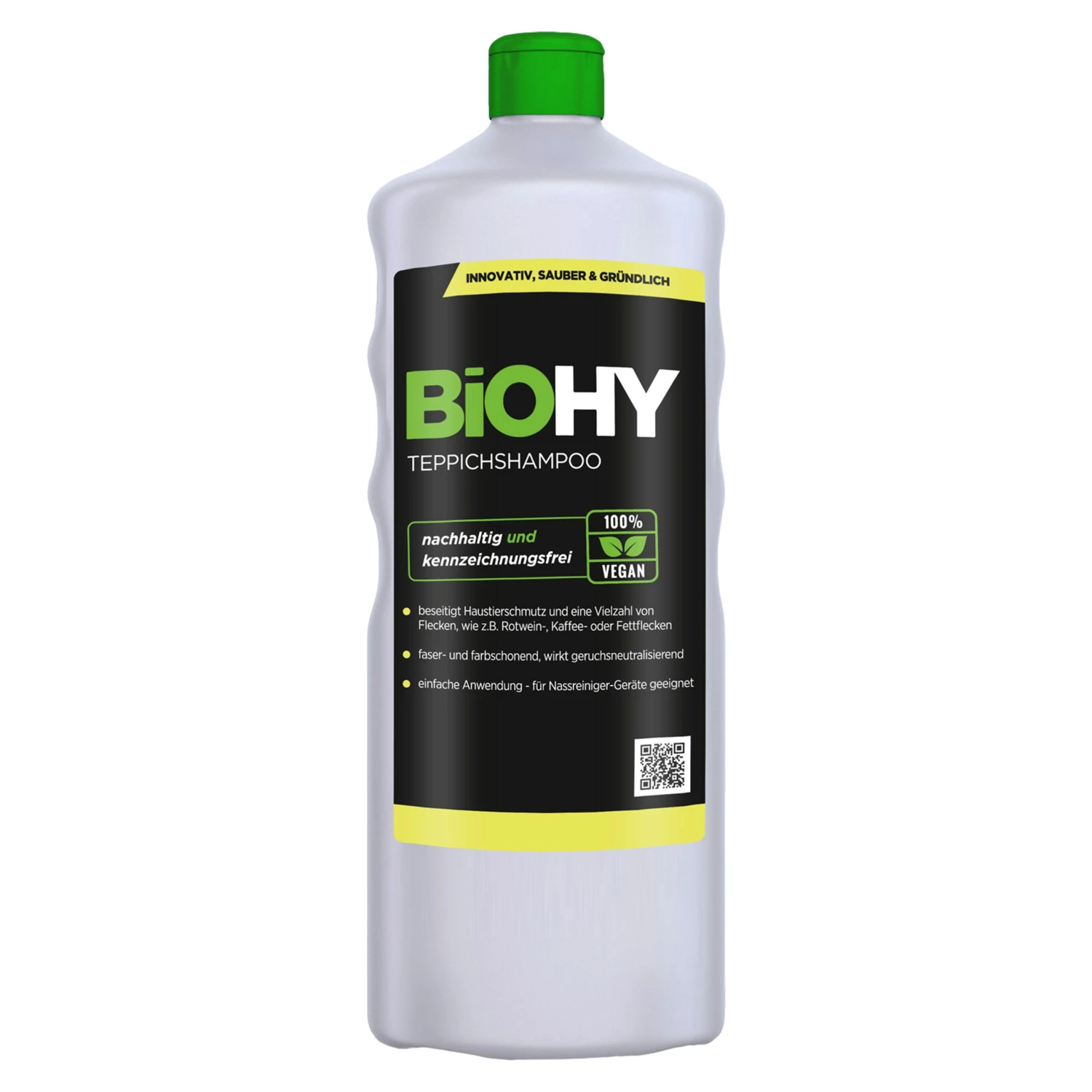BiOHY Teppichshampoo (12x1l Flasche) | Teppichreiniger Ideal Zur Entfernung Von Hartnäckigen Flecken | SPEZIELL FÜR WASCHSAUGER ENTWICKELT – Bild 5