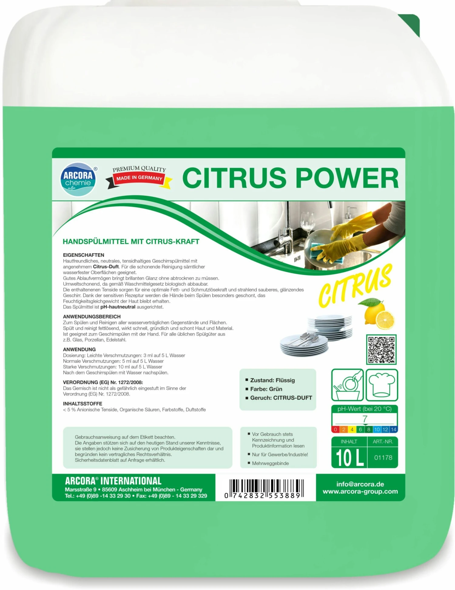 Dreiturm SPÜLIX Handspülmittel 1 L Flasche – Bild 4