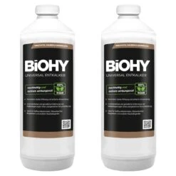 BiOHY Universal Entkalker (2x1l Flasche) | Konzentrat Für 20 Entkalkungsvorgänge Pro Flasche | Kompatibel Mit Allen Kaffeevollautomaten
